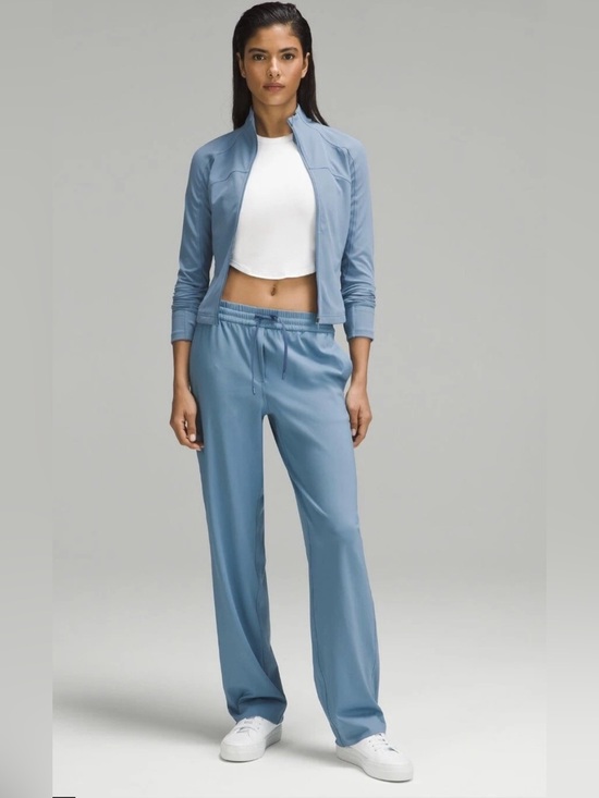 lululemon athletica Pants - lululemon athletica Dusty Blue Wide-Leg Drawstring Track Pants